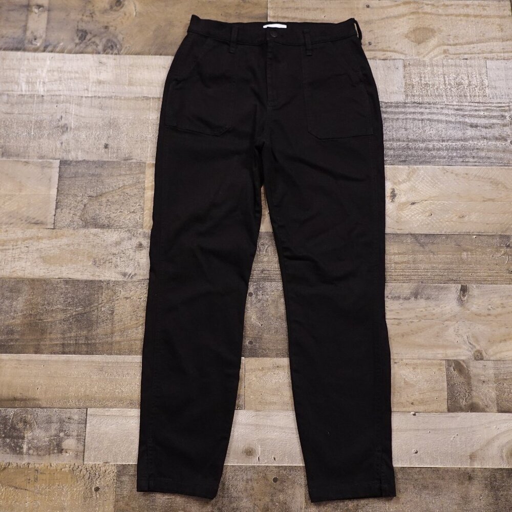Evereve Black Cropped Ankle Utility Pants